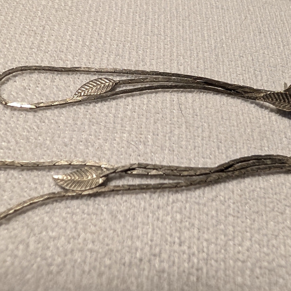 Silver Leaf Earrings